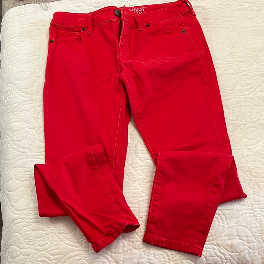 The Limited Red Jeggings Vibrant Style